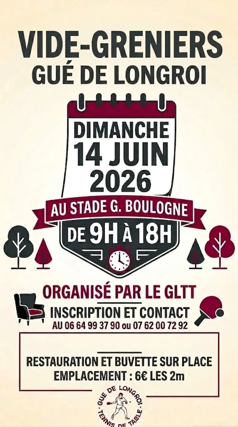 Vide grenier 14 Juin 2026
